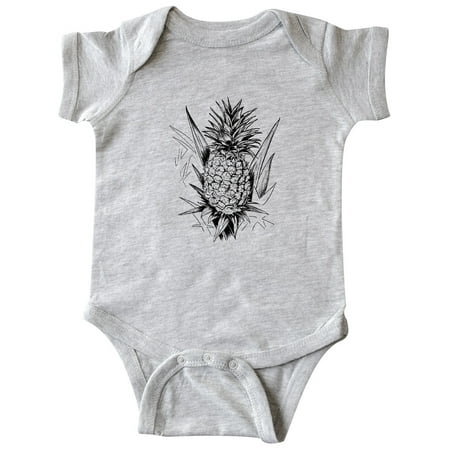 

Inktastic Unpicked Pineapple in Pen Black Gift Baby Boy or Baby Girl Bodysuit