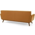 thumbnail image 2 of Modway Engage Top-Grain Leather Living Room Lounge Sofa in Tan, 2 of 5