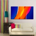 thumbnail image 4 of Framed Abstract Wall Art Colorful Orange Blue Mango Pictures Canvas Print Framed Painting For Bedroom Living Room Office Artwork Ready to Hang, 4 of 6
