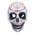 thumbnail image 4 of Máscara de Halloween Ticfox con forma de calavera de resina Unisex, 4 of 14
