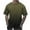 Army Green, variant on Aofany Plus Size Casual T-shirt for Men Summer Gradient Round Neck Short Sleeve Tee Top