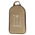 thumbnail image 2 of Ensemble de 8 Pcs Batterie de Cuisine de Camping Portable Randonnée Intérieur Extérieur BBQ Vaisselle VR Roulotte Équipement de Randonnée Réchaud Cuisson Beige, 2 of 9
