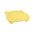 thumbnail image 1 of Alfombrilla para arena para gatos antideslizante con función de filtro, escalones para gatos mayores Amarillo, 1 of 8