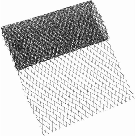 1.1 Yards Veil Netting Fabrics 10Inch Wide Bridal Wedding Net Black DIY