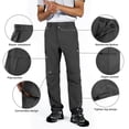 thumbnail image 4 of Hiauspor Men's Hiking Pants Convertible Water-Resistant Quick Dry Lightweight Outdoor Dark Grey 6XL, 4 of 9