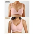 thumbnail image 6 of MINTREUS Women's Wireless Bras for Women Push Up Bras Full Coverage Bra Bralettes No Underwire Bra Comfortable Everyday Seamless, 6 of 8