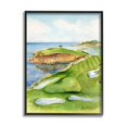 thumbnail image 3 of Stupell Industries Pebble Beach Cliffside Golf Course Soft Watercolor Grey Framed, 11 x 14, Design by Melissa Hyatt LLC, 3 of 4