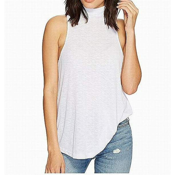 Download Free People - Womens Small Ribbed Mock Neck Tank Cami Top ...