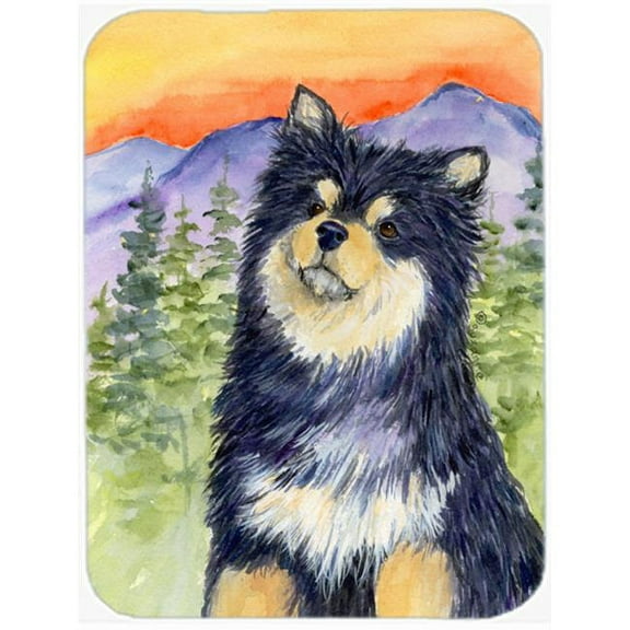 Caroline's Treasures Finnish Lapphund Glass Cutting Board Large
