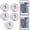 5Lamp With 2RC, variant on Submersible LED Lights Waterproof Underwater RGB with Remote Control Colour-Changing Light, Battery-Operated Flameless Lamps