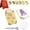 CC4-A, variant on Mini Flower Press Keychain Handcrafted Gold Metal Micro Flower Press Kit with Absorbent Sheets for Nature-Inspired Crafting and Botanical Keepsakes