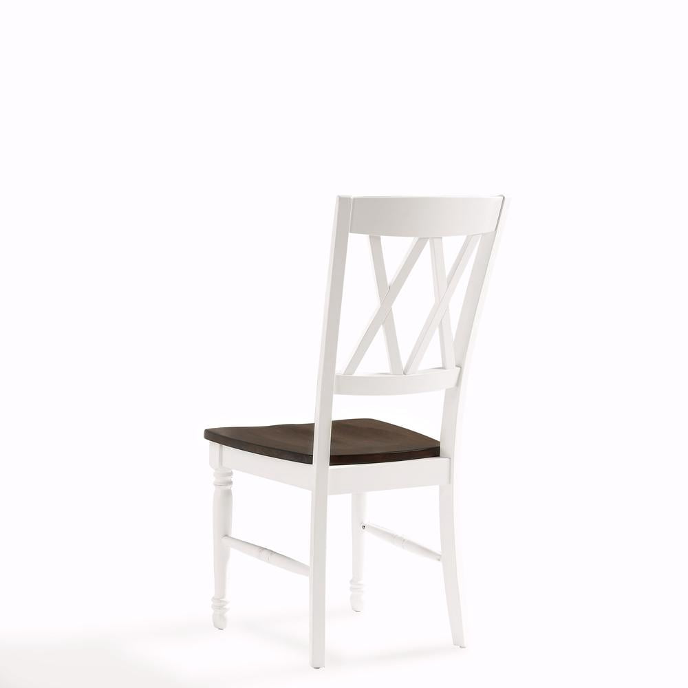 Crosley Furniture Shelby Traditional Wood X-Back Dining Room Chairs Set of 2, Kitchen Chair