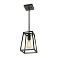 thumbnail image 1 of Artika Carter Modern Mid-Century Pendant Light Fixture, Matte Black, 1 of 5