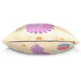 thumbnail image 2 of Happy Holiday Velvet Plush Throw Pillow Cushion Case Cover - 18" x 18" - Invisible Zipper Home Decor Floral for Couch Sofa No Insert, 2 of 5