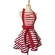 thumbnail image 4 of Preciosos delantales retro de algodón hechos a mano para mujeres y niñas, delantal de cocina para repostería, regalo para mamá (rojo), 4 of 5