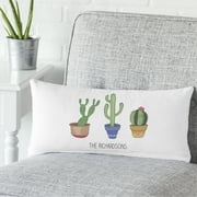 Personalized Cactus Lumbar Pillow