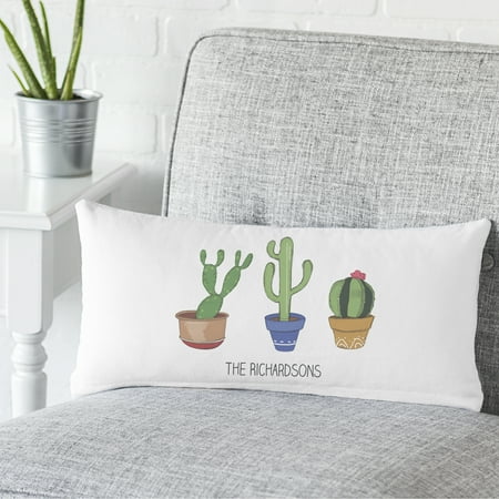 Personalized Cactus Lumbar Pillow