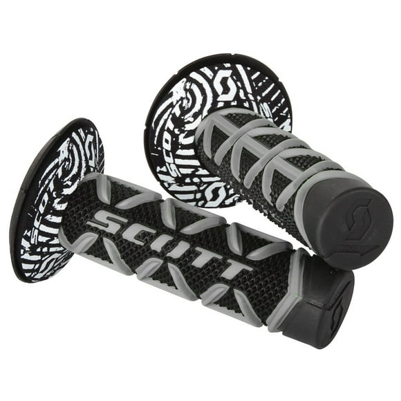 Puños para motocicleta Scott Sports Diamond Gris/Negro Medianos