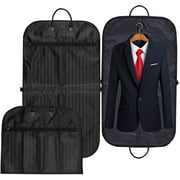 40" Zip Garment Bags with Zipper and Clear Window- Suits, Shirts, Dresses, Coat Bags, Suitable for Travel, Home, Portable, Large Capacity, High Quality Clothes Organizer 100cm*60cm