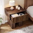 thumbnail image 3 of Tribesigns Farmhouse Nightstand Set, Fluted Night Stand with Storage Drawer, Wooden Bedside Table Side End Table for Bedroom, Living Room, 3 of 9