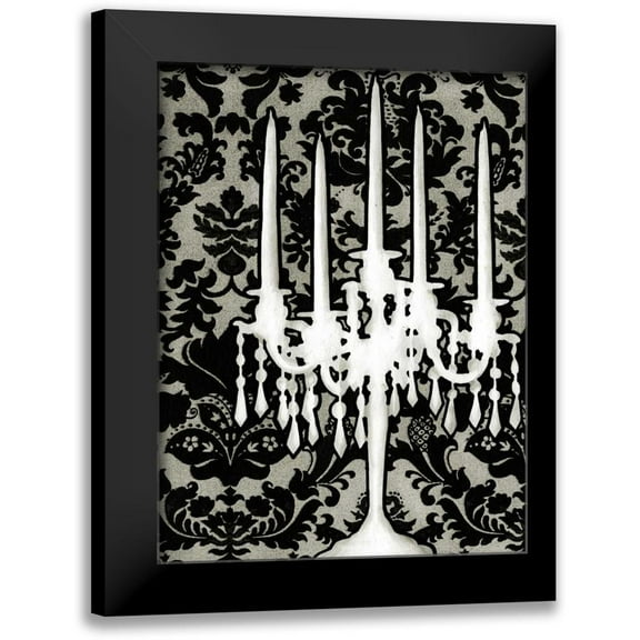Harper, Ethan 12x14 Black Modern Framed Museum Art Print Titled - Small Patterned Candelabra I