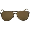 thumbnail image 2 of Calvin Klein Men's CK8050S CK/8050/S 015 Satin Titanium Pilot Sunglasses 59mm, 2 of 5