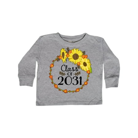 

Inktastic Class of 2031 Sunflower Wreath Gift Toddler Boy or Toddler Girl Long Sleeve T-Shirt