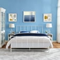thumbnail image 5 of Modway Estate Modern Sturdy Powder Coated Steel King Bed in White, 5 of 5