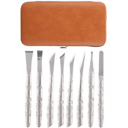 8pcs Pedicure Tool Set Durable Stainless Steel Foot File Dead Skin Horny Remover Foot Callus Shaver Pedicure Tool Set