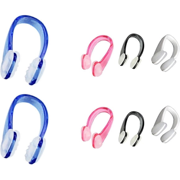 8 Pcs Swimming Nose Clip Comfortable Swim Nose Training Protector Silica Gel Nose Plug for Swimming Adult and Children