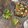 thumbnail image 4 of Exquisite Serving Bowl combo - 12 Large Plastic Salad Bowls (64 oz) - With 12 Each Plastic Deluxe Salad Spoons & forks - 36 Count, 4 of 13