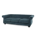 Free Shipping! Noble House Hofstad 3 Seater Sofa, Arctic Blue Fabric ...