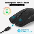 thumbnail image 1 of Ratón inalámbrico para juegos Bluetooth de 2,4 G con retroiluminación de 1600 DPI para PC, portátil y ratón, 1 of 7