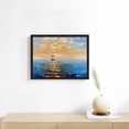 thumbnail image 3 of Awypu  Modern Wall Art  Sunrise Over the Sea Nature Picture Ready to Hang Canvas Wall Art for Living Room, 3 of 4