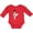 Red, variant on African American Boy, Karate Pose, Black Belt Boys Long Sleeve Baby Bodysuit