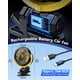 thumbnail image 4 of Ventilador de coche con clip xuenair, funciona con pilas, recargable, amarillo, 4 of 9