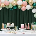 thumbnail image 3 of XWZO Hunter Green Backdrop Curtains for Parties, Photography Backdrop Drapes with Rod Pockets for Wedding Decorations Stage Birthday Family Gatherings, 2 Panels 5ft x 10ft, 3 of 8