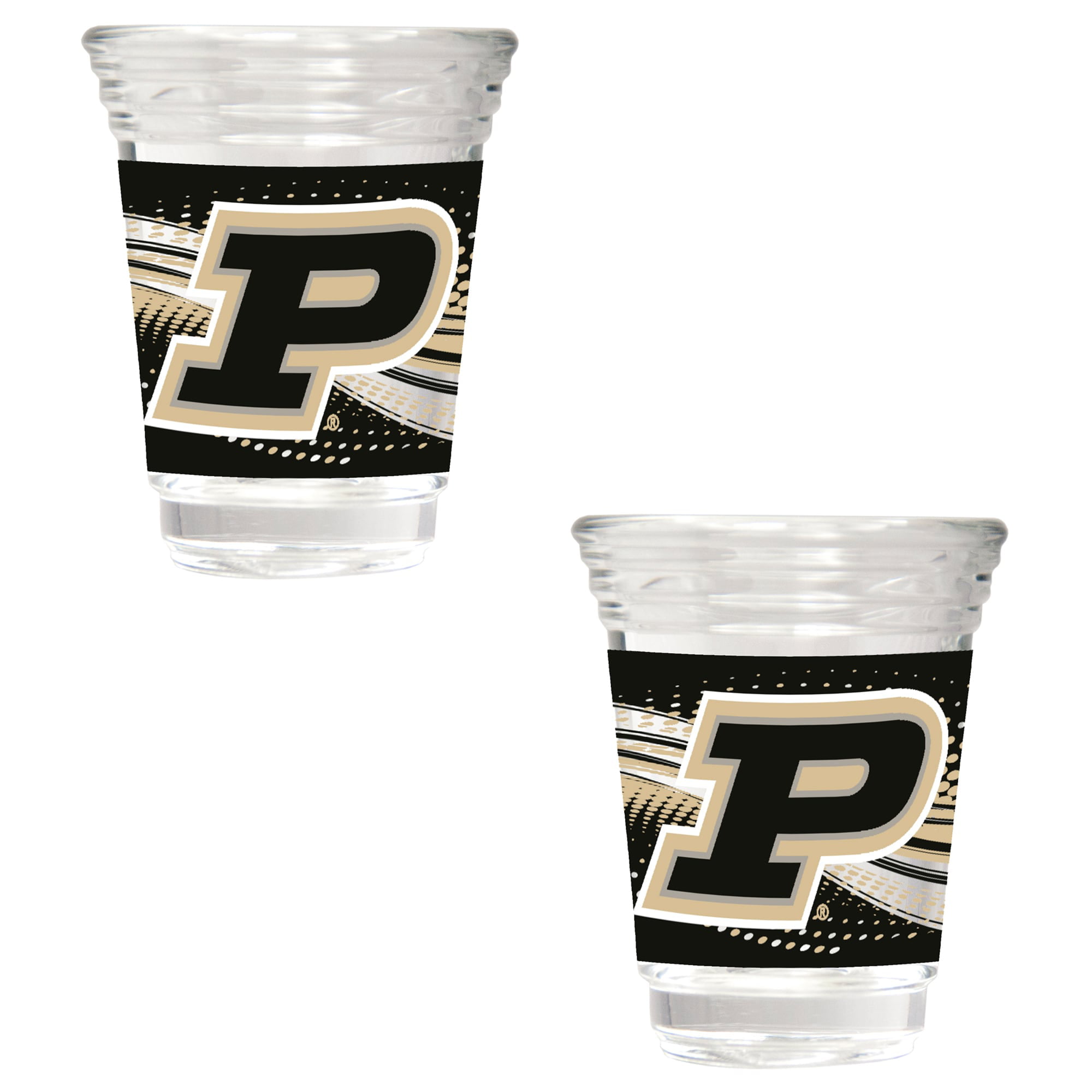 Purdue Boilermakers Double Old Fashioned Glass Set 