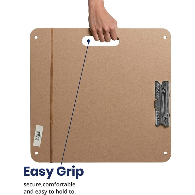 Pacific Arc Field Sketch Board, Masonite with Cutout Handle, Clip, and  Strap Holes, 18 Inch X 18 Inch