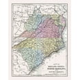 thumbnail image 2 of Mitchell 15x18 Gold Ornate Wood Framed with Double Matting Museum Art Print Titled - South Eastern United States - Mitchell 1877, 2 of 4