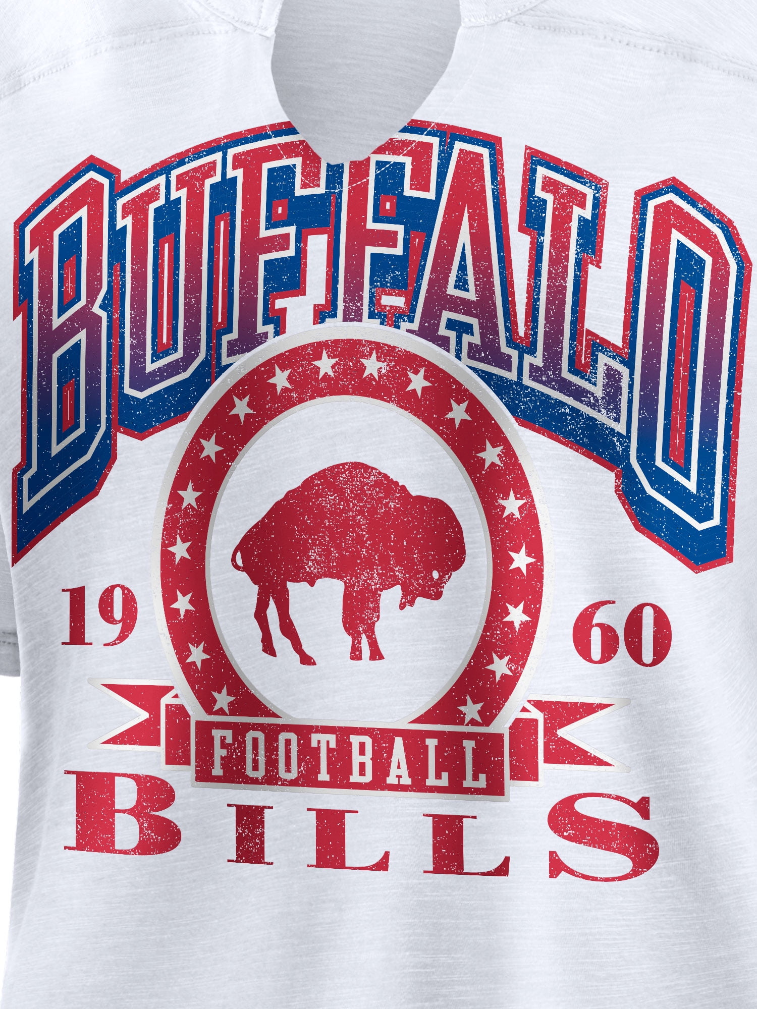 NFL Buffalo Bills Women's Cotton White Short Sleeve T-Shirt