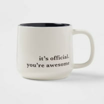 16oz Stoneware You're Awesome Mug Cream