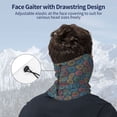 thumbnail image 4 of Neck Gaiter Face Cover Scarf, Vintage colorful Pattern Soft Face Sun Mask Cover Scarf Headband Cooling Sweat Absorbing Bandanas Hiking Cycling Running, 4 of 7