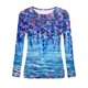 thumbnail image 4 of Puntoco - Camiseta holgada con estampado de moda para mujer, blusa de manga larga, cuello redondo, tops casuales Puntoco Puntoco-6857, 4 of 5