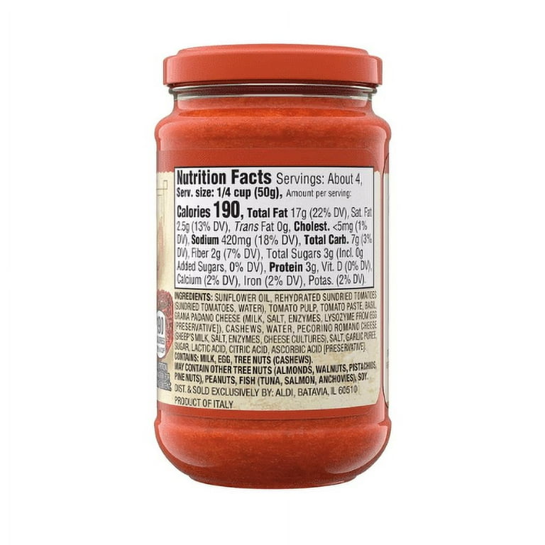 Priano Genovese Pesto and Rosso Pesto Sauce Variety 4-Pack 6.7 oz