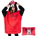 thumbnail image 1 of Sudadera con capucha Disney Stitch 2 en 1 para adultos, forro polar, color rojo Minnie, 1 of 5