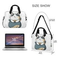 thumbnail image 3 of FORMRS 16" Laptop Bag Carrying Sleeve Case with Handle Travel Shoulder Briefcase, Blue Cute Cat, 3 of 8