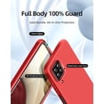 thumbnail image 2 of 【3 in 1 for Samsung Galaxy A12 case, with 2 Pack Screen Protector, Camera Protection，Liquid Silicone Slim Shockproof Protective Phone Case [Microfiber Lining] (Navy Blue), 2 of 12