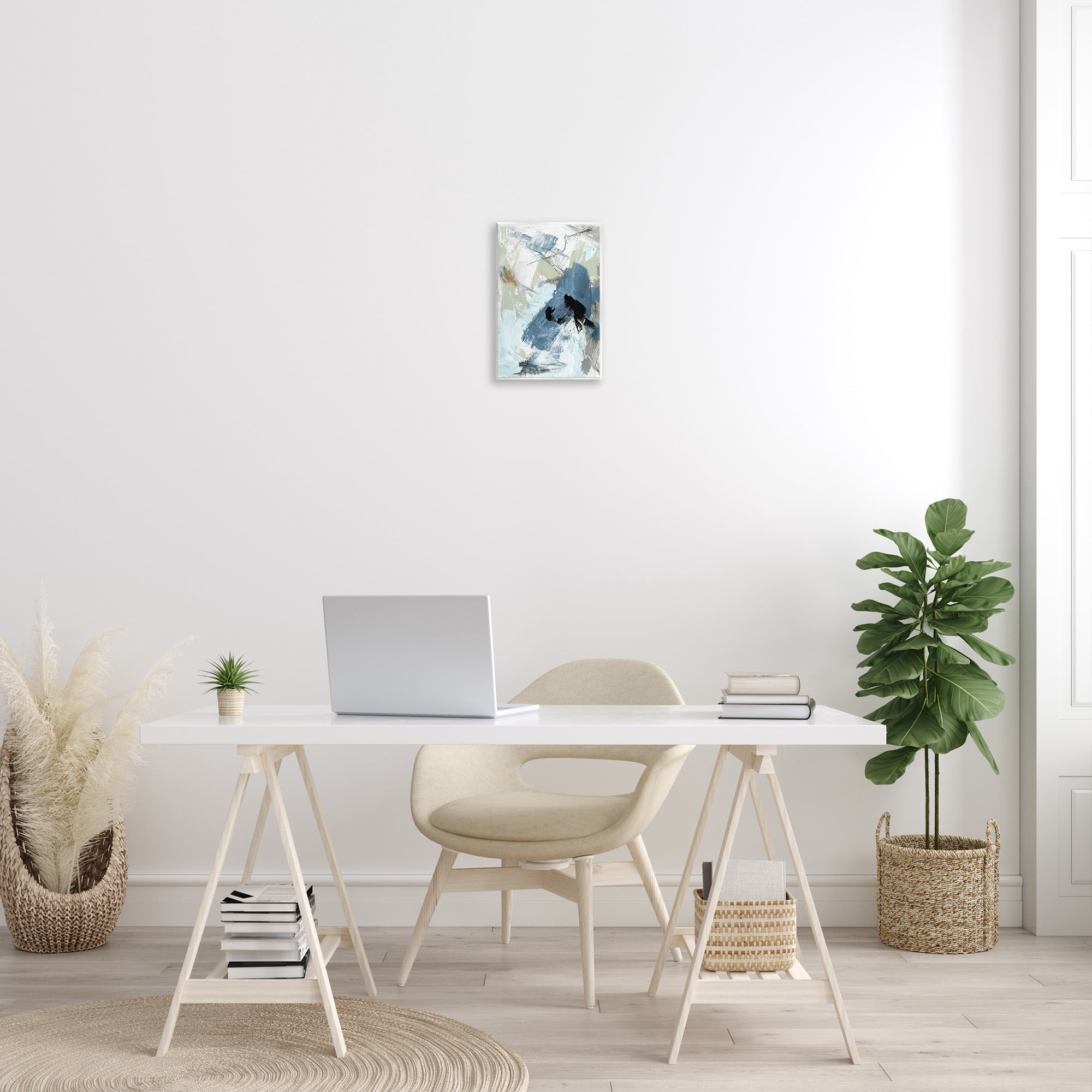 Stupell Industries Chaotic Brush Strokes Pattern Abstract Painting Unframed Art Print Wall Art, 10 x 15