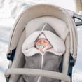 thumbnail image 4 of Saco de dormir envuelto para recién nacido, Otoño Invierno Bebé Cálido Otoño Invierno Bebé Manta cálida Accesorios para cochecito Manta Artesanía superior, 4 of 6